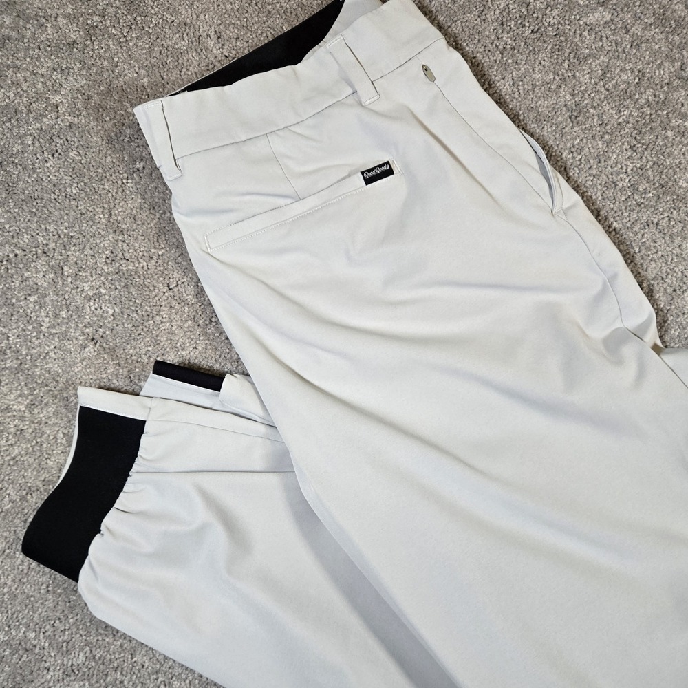 Good Good Men's Pants 34 (34x30) Gray Golf Jogger Light Wash Breathable Casual